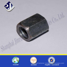 China high strength carbon steel galvanized long hexagon nut